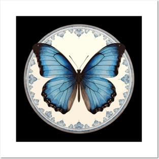 Blue Morpho Butterfly Posters and Art